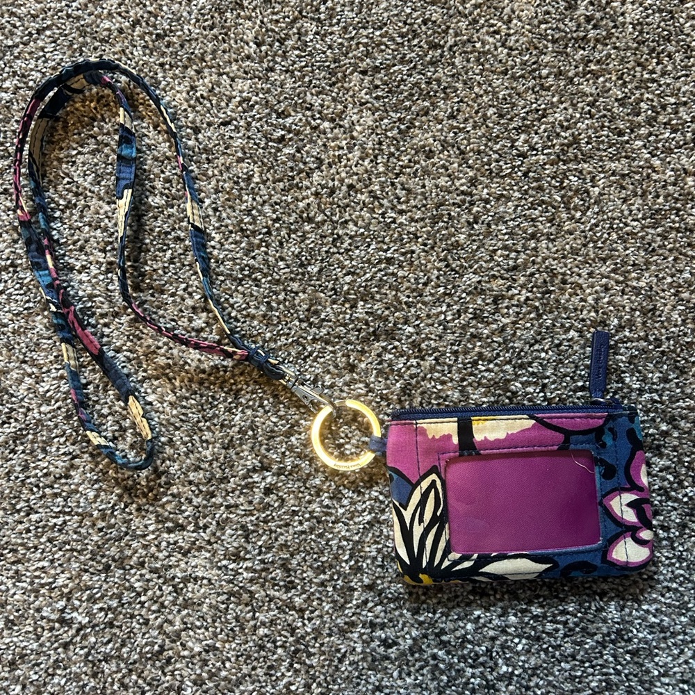 Vera Bradley Pink and Blue Wristlet